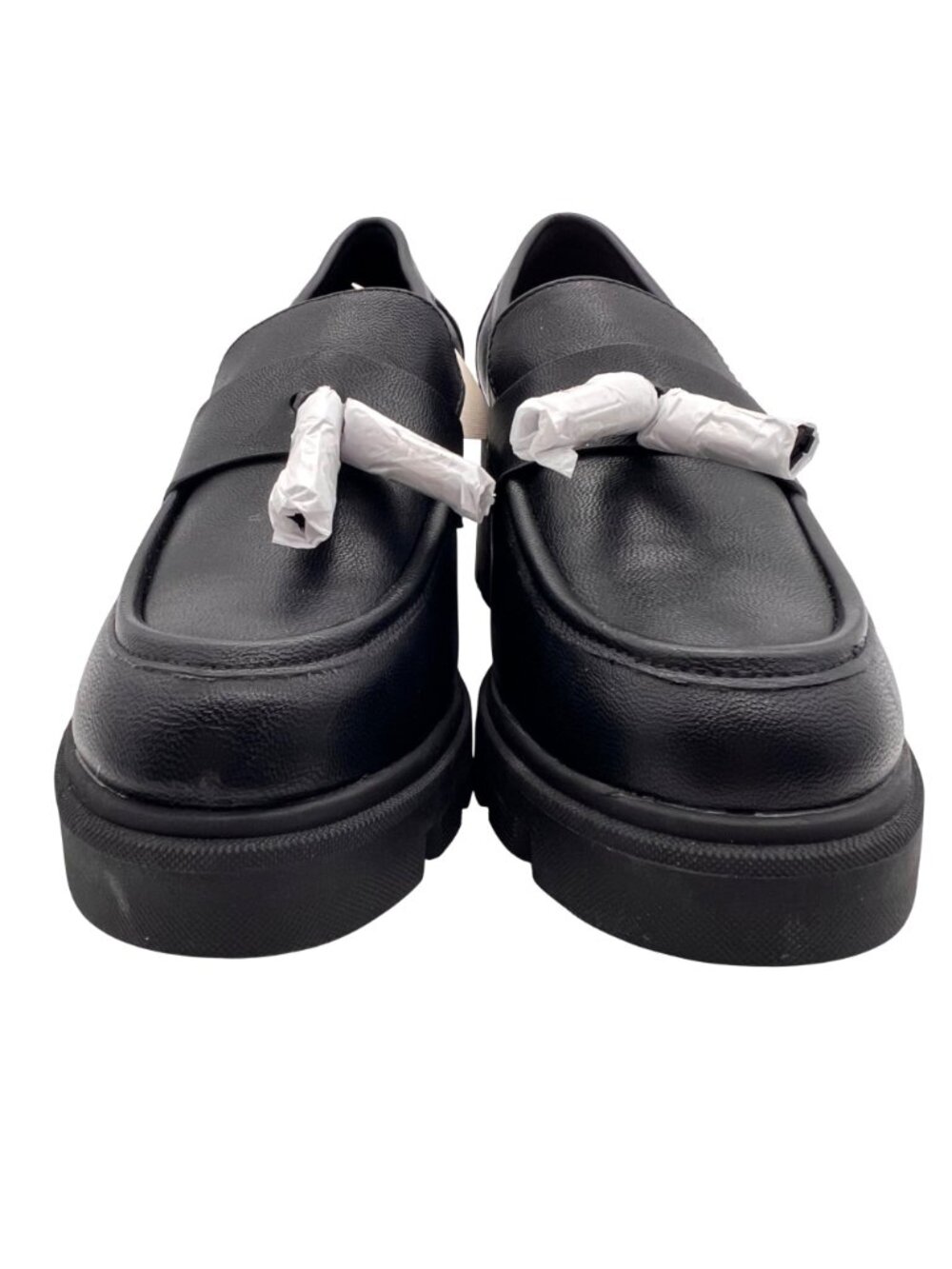 A.N.A. Platform Penny Loafers Womens Size 9M Black Chunky Block Heel Tassels NEW - Picture 8 of 15